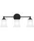 Bronson 3 Light Vanity Matte Black