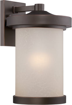 14"H Diego 1-Light LED Outdoor Mahogany Bronze