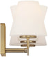 Palmyra 3 Light Vanity Brushed Gold