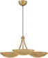 Glenn 3-Light Large Chandelier in Heritage Brass