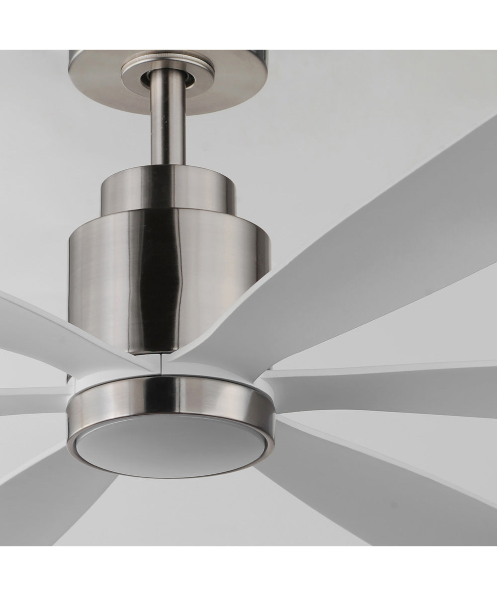Petals 60 inch 6-Blade Fan w LED Satin Nickel