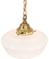 12" Wide Revival Schoolhouse Traditional Globe Pendant