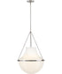 Collins 1-Light Large Pendant in Polished Nickel