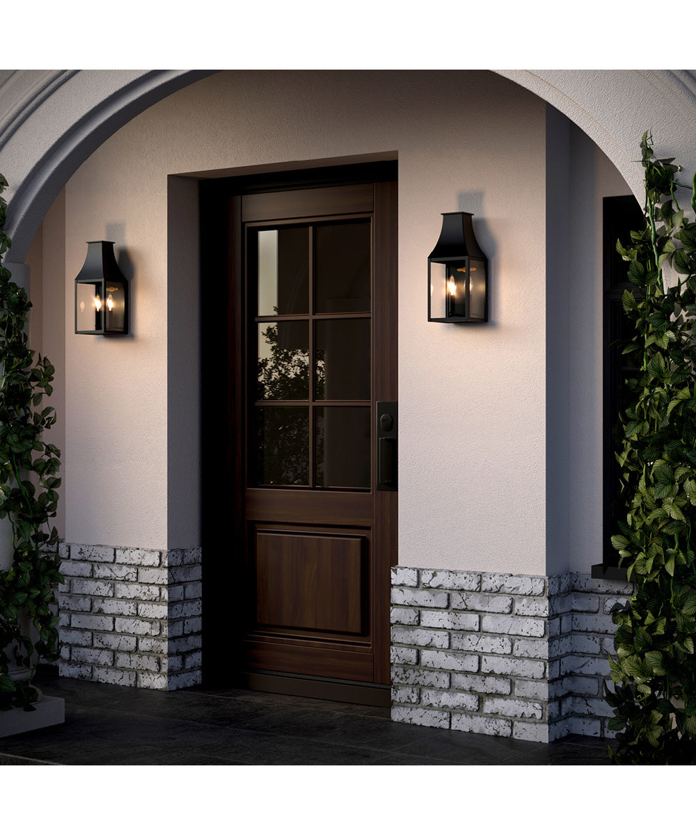 Radcliffe 2-Light Small Outdoor Wall Lantern Black