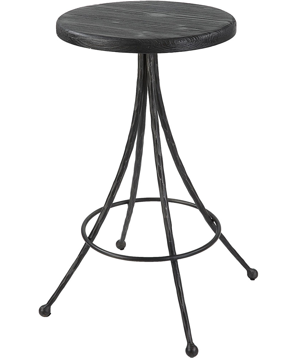Sona Black Counter Stool
