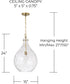 Bristol 1-Light Pendant Aged Brass