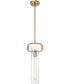 5"W Teresa 1-Light Pendant Burnished Brass