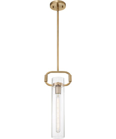 5"W Teresa 1-Light Pendant Burnished Brass