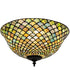 16" Wide Tiffany Fishscale Flush Mount