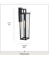 Tryon 1-Light Large Outdoor Wall Lantern Black