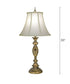 33"H 3-Way Table Lamp Antique Brass