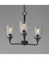 Hudson 3-Light Chandelier Black