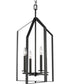 Vertex 4-Light Contemporary Foyer Light Matte Black