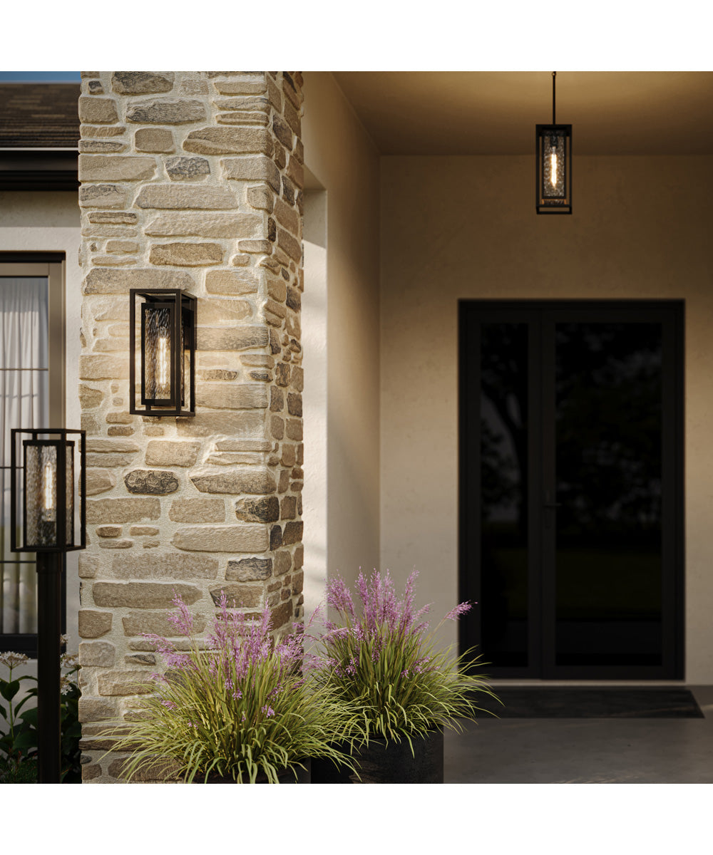 Shaw 19.5 inch 1 Light Outdoor Wall Light with Clear Glass Antique Bronze