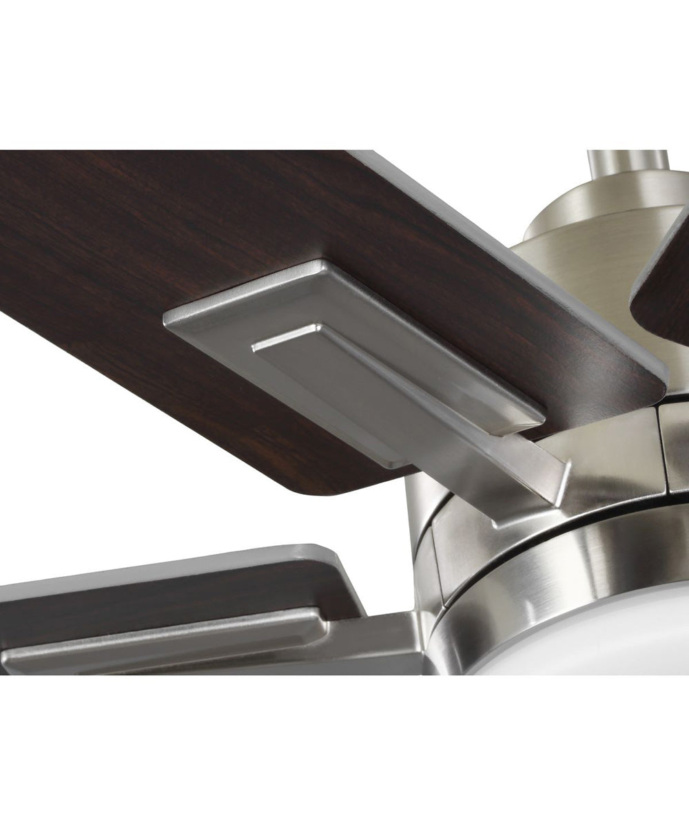 Dallam 60 in. 6-Blade Ceiling Fan with Integrated CCT-LED Light Brushed Nickel