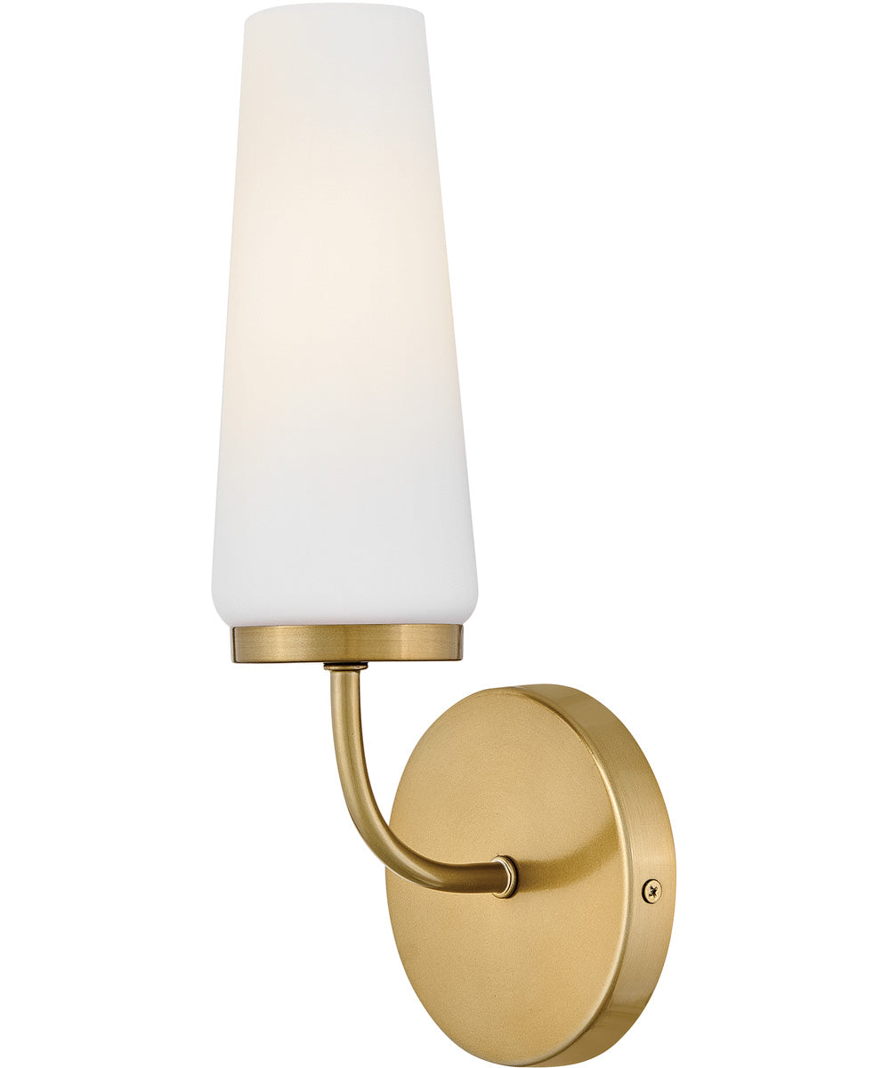 Selma 1-Light Medium Single Light Sconce in Gold