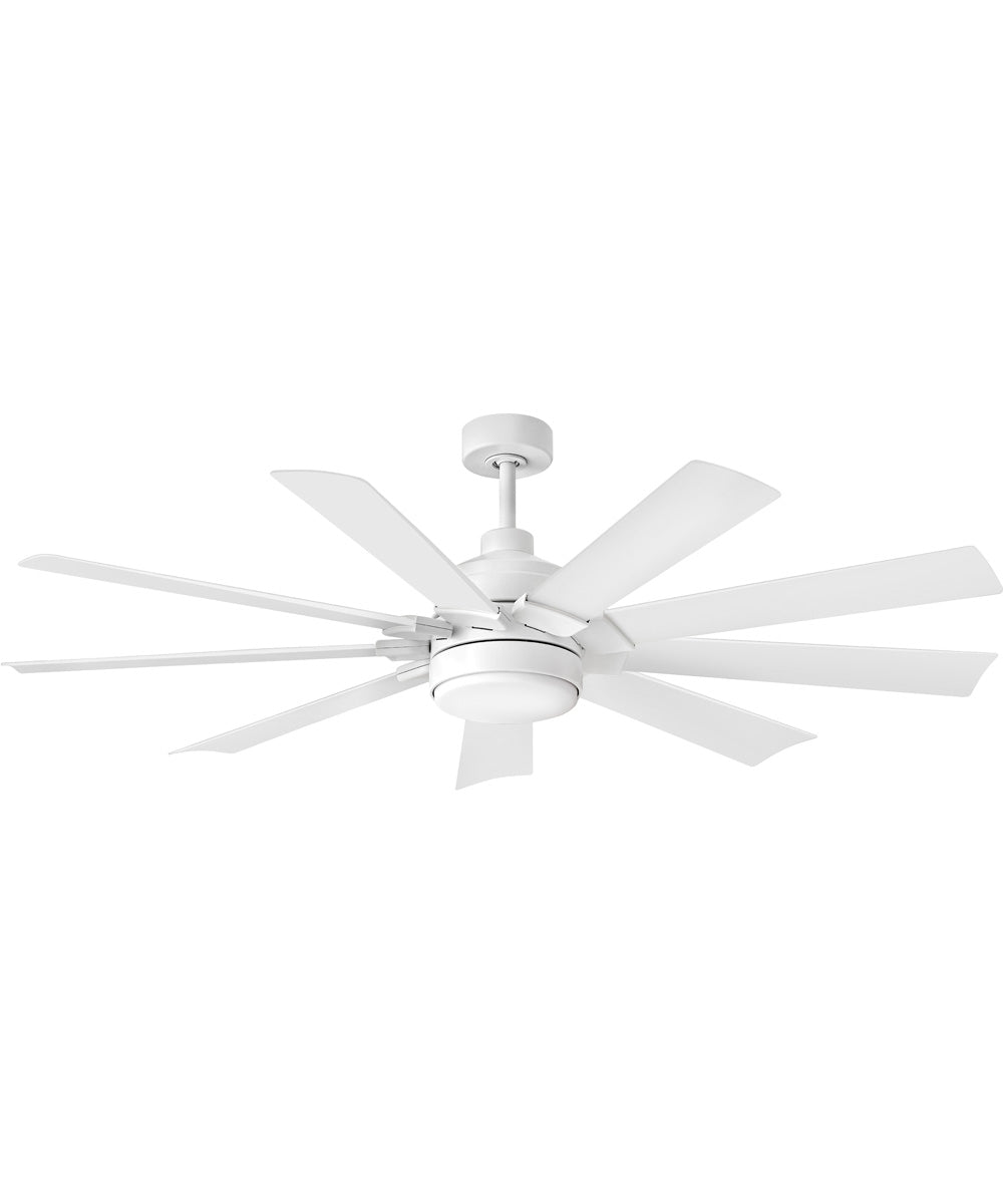 Turbine 60" LED Smart Fan Chalk White