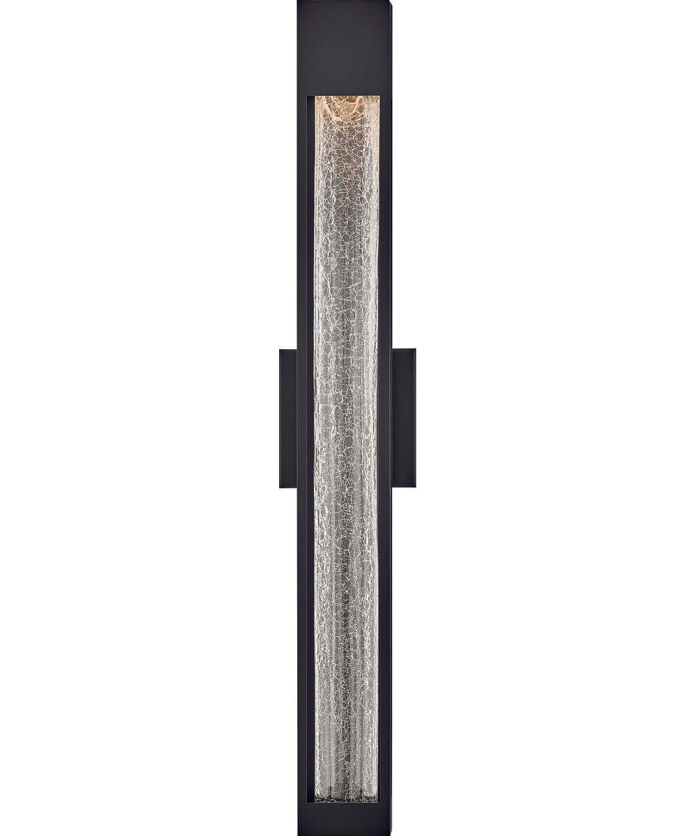 Vapor 1-Light Extra Large Wall Mount Lantern in Black