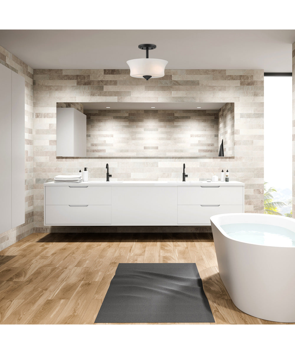 Bronson 2 Light Semi Flush Matte Black