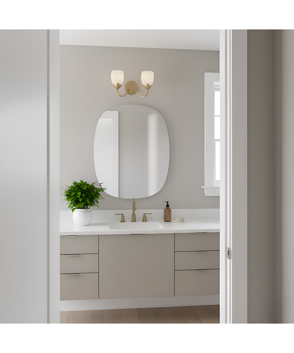 Jacobs 2-light Bath Light Bronze Gold