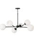 Atlas 6-Light Chandelier Matte Black