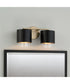 Weller 2-Light Vanity Matte Brass and Black