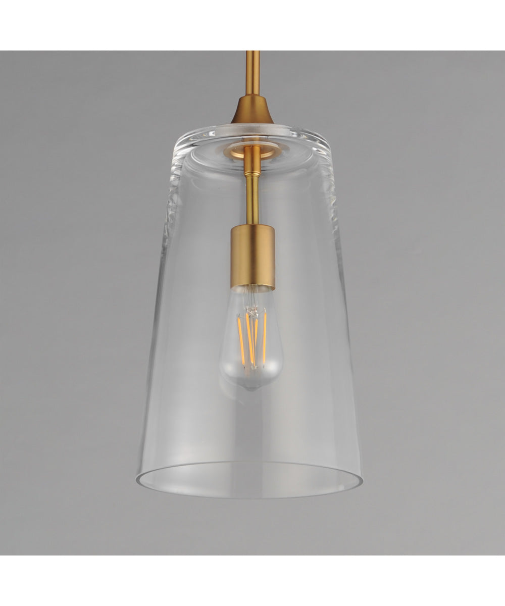 Hudson Single Pendant Natural Aged Brass