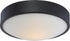 13"W Perk 1-Light LED Close-to-Ceiling Aged Bronze