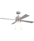 Energy Star McCoy 52" 4 Blade Ceiling Fan 1-Light Fan Brushed Polished Nickel