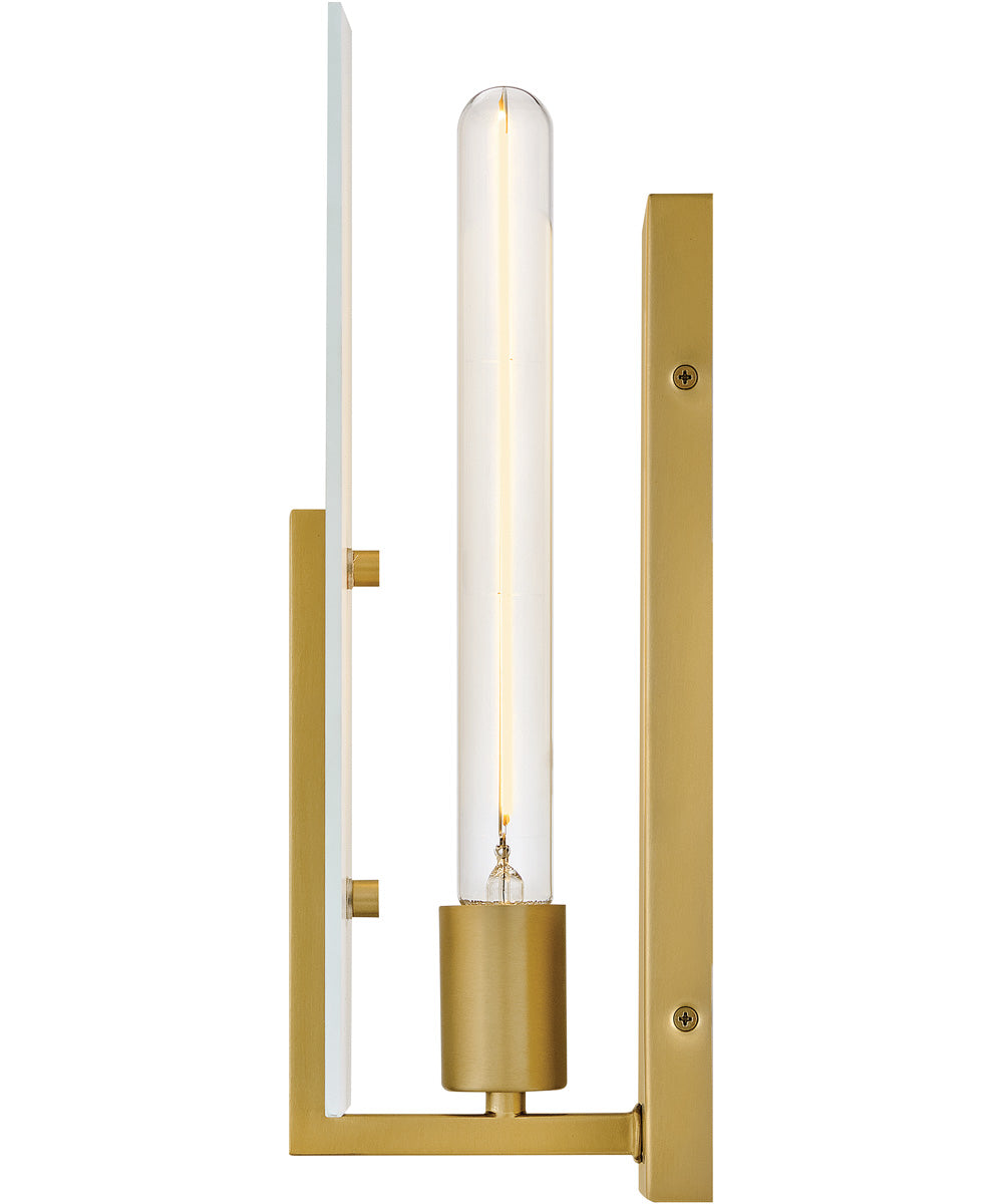 Roman 1-Light Medium Single Light Sconce in Lacquered Brass