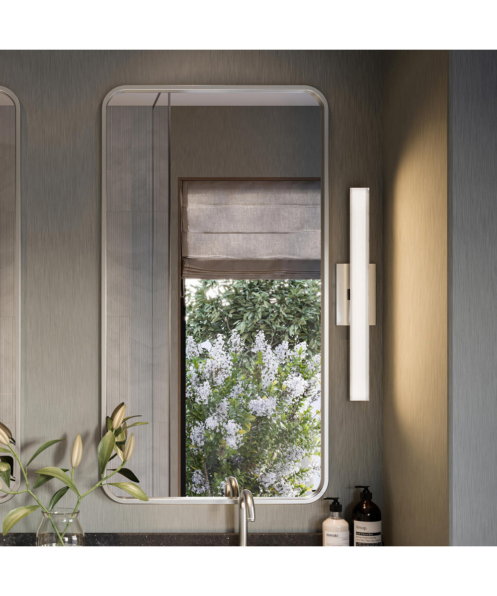 Phase 6.3 24 in. 5CCT Integrated LED Linear Vanity Light Brushed Nickel
