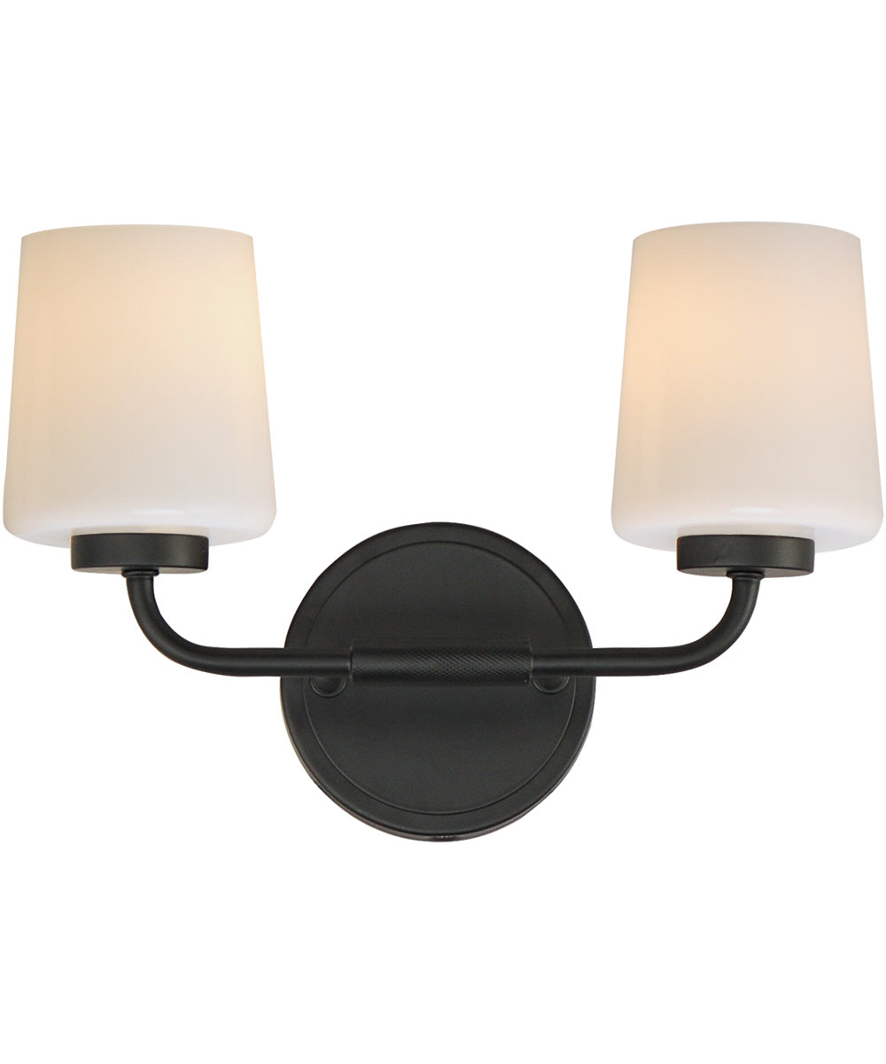Durham 2-Light Sconce Black