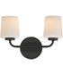 Durham 2-Light Sconce Black