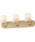 Durham 3-Light Strip Bath Vanity Natural Aged Brass