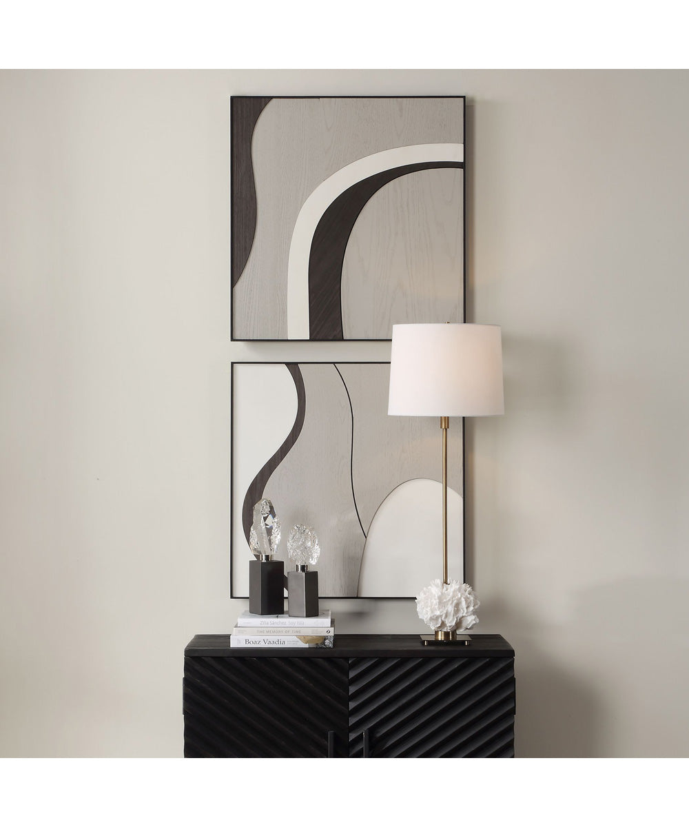 Joel Modern Wood Wall Art Set of 2