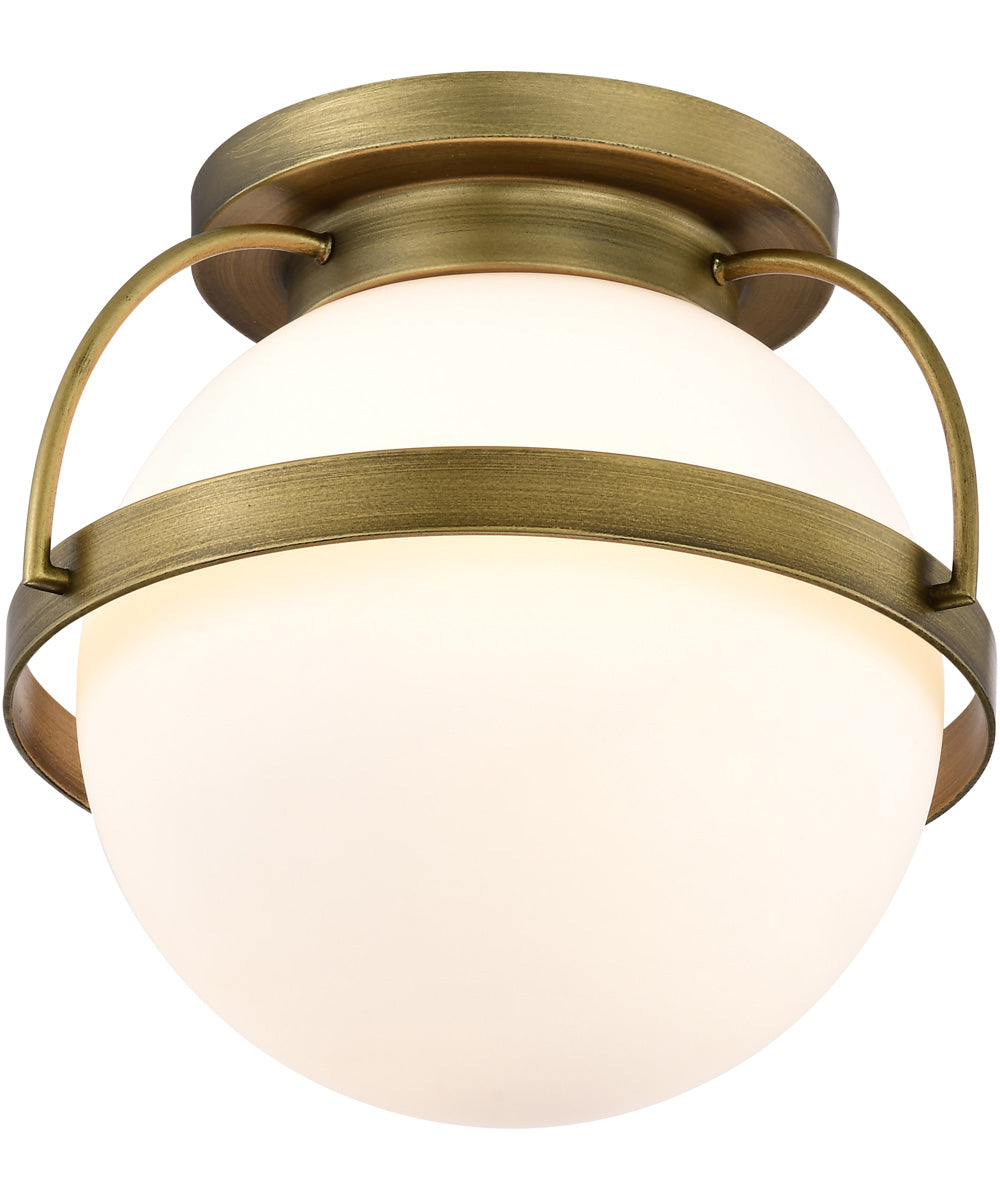 Lakeshore 1-Light Close-to-Ceiling Natural Brass