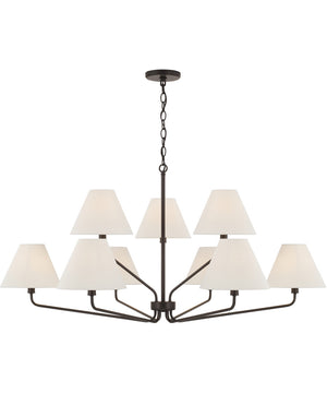 Chadwick 9-Light Chandelier Espresso