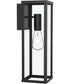 Ryle 1-Light Large Wall Lantern with Clear Glass Panels Matte Black