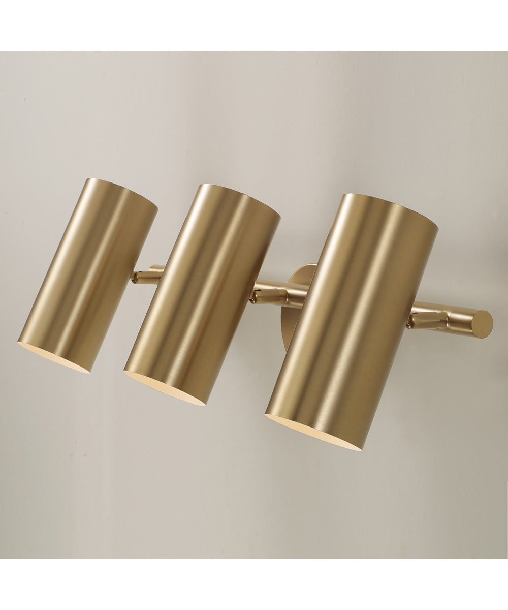 Robbie 3-Light Vanity Aged Brass
