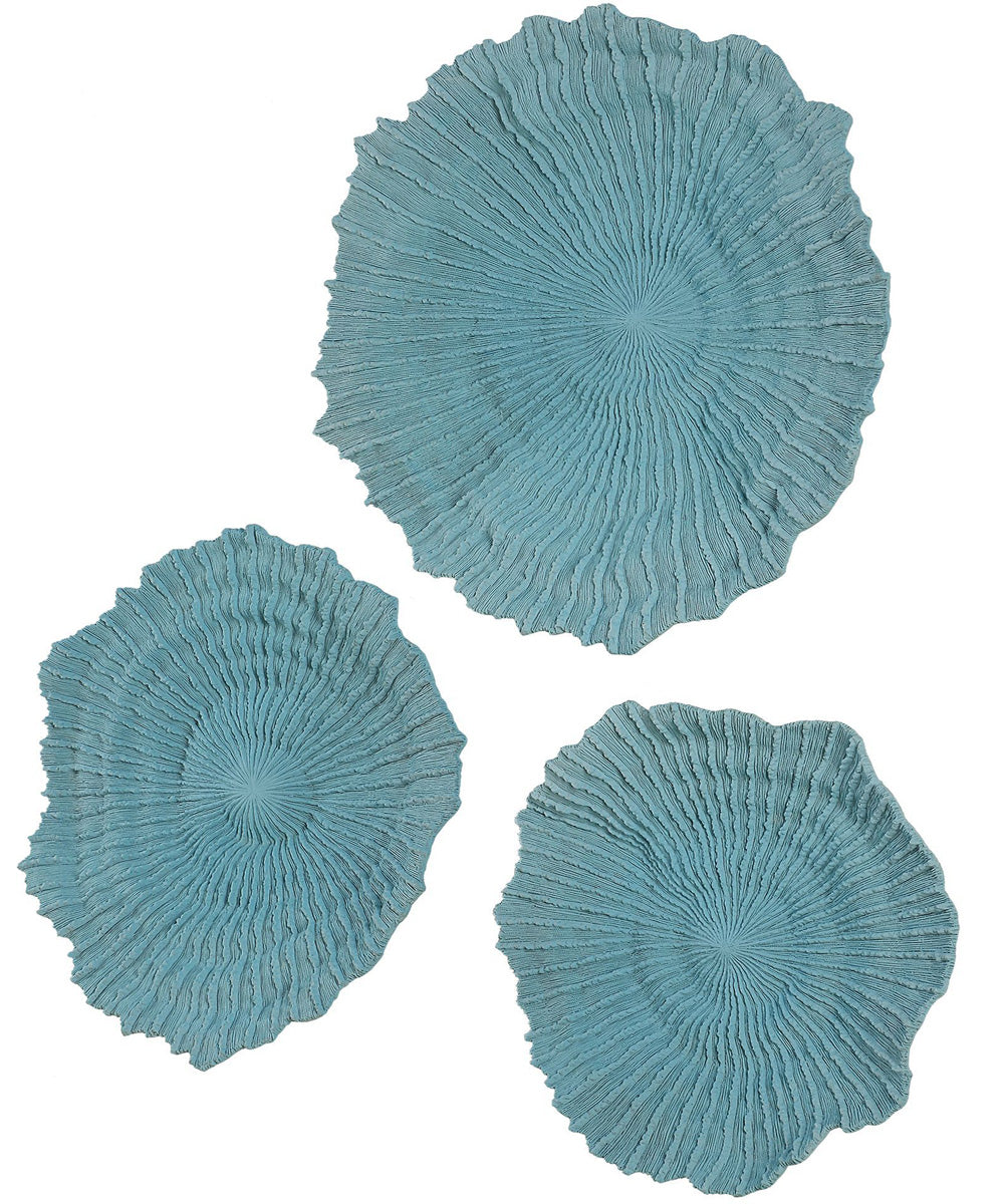 Ocean Gems Blue Wall Decor Set of 3