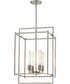 Gridline Large Pendant Satin Nickel
