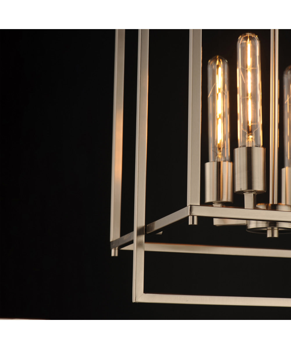 Gridline Large Pendant Satin Nickel