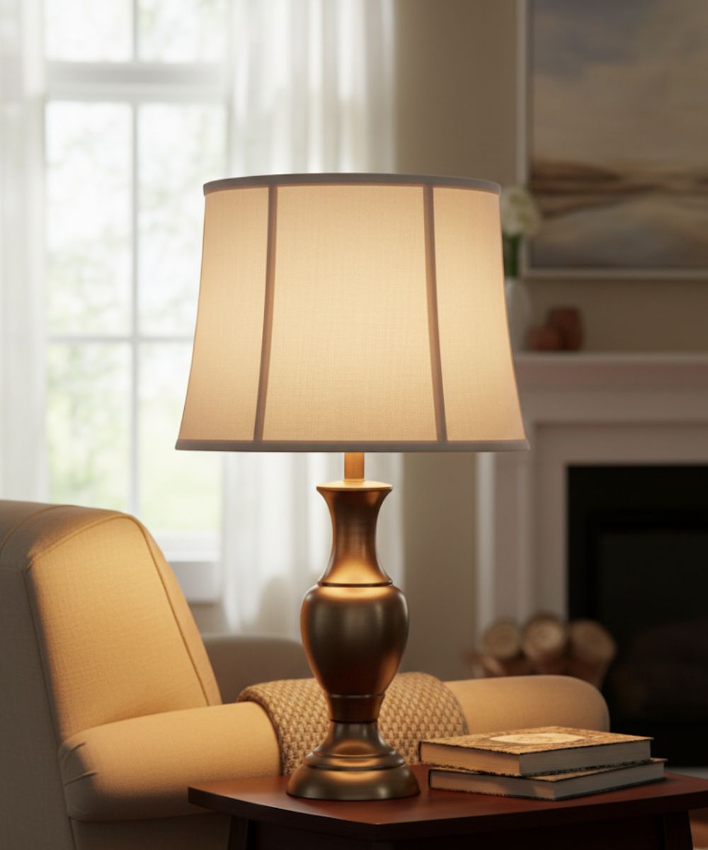 13x15x12 Off White Silk Shantung Deep Drum Softback Lampshade