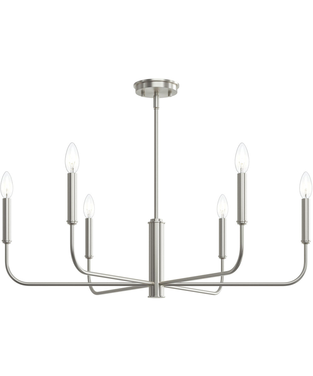 Reines 6-Light Large Chandelier Brushed Nickel