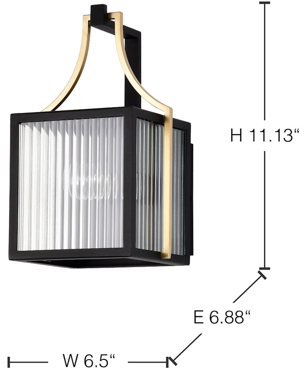 Holden 1-Light Outdoor Black / Gold