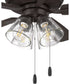 Eos Clear 4 Light 4-Light Fan Classic Bronze