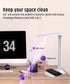 Brilli 15"H Bright-Clean Antimicrobial LED Desk Lamp Matte White Finish with Wireless Charging
