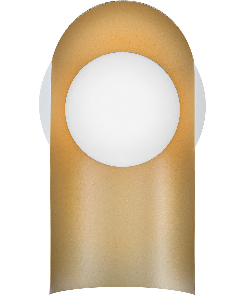 Zuri 1-Light Medium Single Light Sconce in Satin Off-White