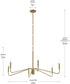 Pilar 6-Light Chandelier Brushed Gold