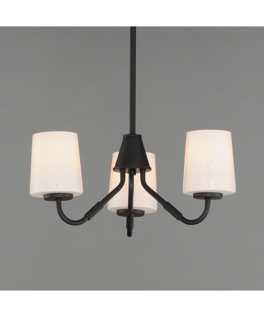 Durham 3-Light Chandelier Black